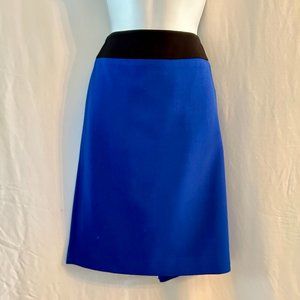 Kasper Size 4P Royal Blue & Black Skirt